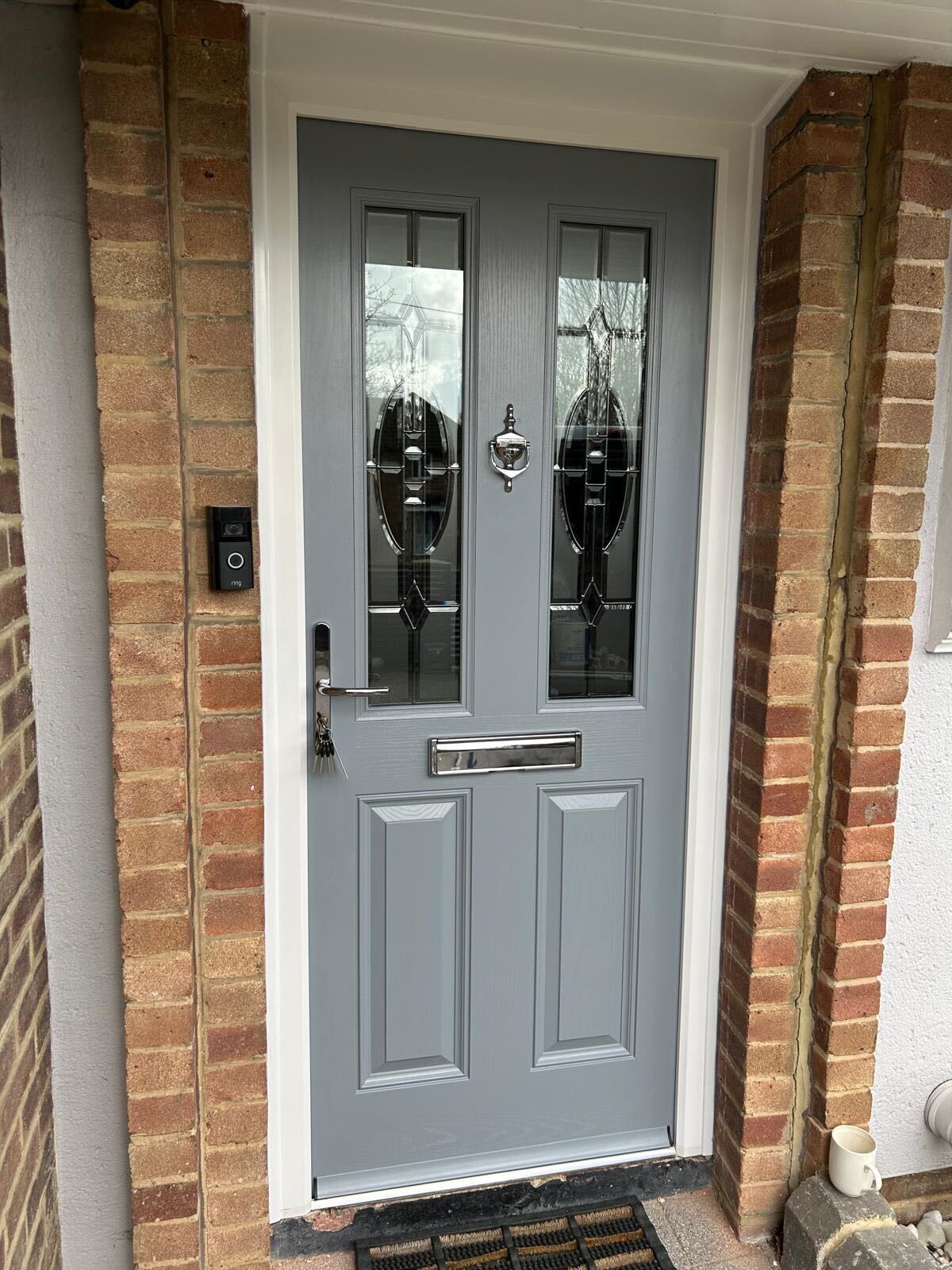 Light grey composite door fitted in Ickenham by IM Glass